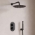 Signature Reflex Thermostatic Dual Concealed Mixer Shower with Shower Kit + Fixed Shower Head - Matt Black | Thumbnail Image