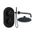 Signature Reflex Thermostatic Dual Concealed Mixer Shower with Shower Kit + Fixed Shower Head - Matt Black