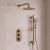 Signature Reflex Thermostatic Triple Concealed Mixer Shower with Shower Kit + Fixed Shower Head - Brushed Bronze | Thumbnail Image