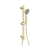 Signature Reflex Round Shower Slide Rail Kit with Three Function Handset - Brushed Brass