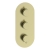 Signature Reflex Thermostatic 2 Outlet Concealed Shower Valve Triple Handle - Brushed Brass