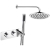 Signature Revive Pack One Twin Concealed Mixer Shower with Handset and ABS Fixed Head - Chrome