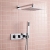 Signature Ritual Thermostatic Dual Concealed Mixer Shower with Shower Kit + Brass Fixed Shower Head - Chrome | Thumbnail Image