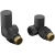 Signature Corner Round Radiator Valves (Pair) - Anthracite | Thumbnail Image