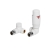 Signature Round Thermostatic Corner Radiator Valve Pair - White | Thumbnail Image