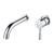Signature Sail 2-Hole Mono Basin Mixer Tap Wall Mounted 155mm Spout Reach - Chrome