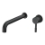 Signature Sail 2-Hole Mono Basin Mixer Tap Wall Mounted 220mm Spout Reach - Matt Black