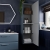 Signature Scribe Wall Hung 2-Door Tall Unit 400mm Wide - Matt Misty Blue | Thumbnail Image