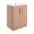 Signature Scribe Floor Standing 2-Door Vanity Unit with 1TH Basin 615mm Wide - Matt Apricot | Thumbnail Image