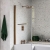 Signature  L-Shaped Hinged Bath Screen with Rail 1500mm High x 815mm Wide - 6mm Glass | Thumbnail Image