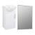 Signature Skyline Floor Standing 1-Door Vanity Unit with Basin and Mirror 650mm Wide - White Gloss | Thumbnail Image