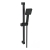 Signature Square Shower Slide Rail Kit with Single Function Handset - Matt Black