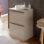Signature Stockholm 600mm 2-Drawer Floor Standing Countertop Vanity Unit