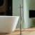 Vema Tiber Freestanding Bath Shower Mixer Tap with Shower Kit - Stainless Steel