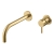 Vema Tiber 2-Hole Basin Mixer Tap Wall Mounted - Brushed Brass | Thumbnail Image