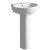 Signature Tikal Basin and Full Pedestal 535mm Wide - 1 Tap Hole