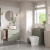 Signature Umea Back to Wall WC Toilet Unit 500mm Wide - Matt Olive Green