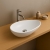 Signature Valentina Sit-On Countertop Basin 320mm Wide 0 Tap Hole - White