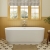 Signature Gala Freestanding Bath 1685mm x 800mm 0 Tap Hole - Matt White | Thumbnail Image