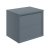 Signature Verge Wall Hung 2-Drawer Vanity Unit and Worktop 600mm Wide - Matt Storm Blue | Thumbnail Image