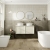 Signature Verge Wall Hung 4-Drawer Vanity Unit and Worktop 1200mm Wide - Matt Cotton | Thumbnail Image