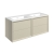 Signature Verge Wall Hung 4-Drawer Vanity Unit with Thin Edge Basin 1210mm Wide 0TH - Matt Cotton