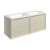 Signature Verge Wall Hung 4-Drawer Vanity Unit with Thin Edge Basin 1210mm Wide 2TH - Matt Cotton