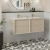 Signature Verge Wall Hung 4-Drawer Vanity Unit with Thin Edge Basin 1210mm Wide 2TH - Matt Cotton