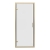 Signature Verve Brushed Brass Pivot Shower Door - 6mm Glass