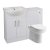 Signature Skyline Combination Unit with Ceramic Basin 1155mm Wide - White Gloss