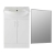 Signature Skyline Floor Standing 2-Door Vanity Unit with Basin and Mirror 560mm Wide - White Gloss