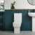 Signature Zen Rimless Close Coupled Open Back Toilet with Push Button Cistern - Soft Close Seat | Thumbnail Image