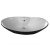 Delphi Cupy Sit-On Countertop Basin 650mm Wide Black/White - 1 Tap Hole