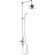 Delphi Henbury Exposed Mixer Shower with Rigid Riser Shower Kit and Fixed Head - Chrome