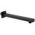 Delphi Square Wall Mounted Shower Arm 300mm Length - Black