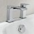 Delphi Tec Studio Q Waterfall Bath Filler Tap Pillar Mounted - Chrome