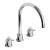 The 1810 Company Aero 3 Hole Design Kitchen Sink Mixer Tap - Chrome
