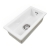 The 1810 Company Argilla 1 Bowl Fireclay Kitchen Sink 250mm Wide - White