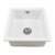 The 1810 Company Argilla 1 Bowl Fireclay Kitchen Sink 450mm Wide - White
