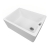 The 1810 Company Argilla 1 Bowl Fireclay Kitchen Sink 595mm Wide - White