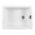 The 1810 Company Argilla 1 Bowl Fireclay Kitchen Sink 595mm Wide - White
