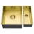 The 1810 Company Axixuno 355/150U 2.0 Bowl Undermount Kitchen Sink - Gold Brass | Thumbnail Image