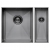 The 1810 Company Axixuno 355/150U 2.0 Bowl Undermount Kitchen Sink - Gun Metal | Thumbnail Image