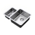 The 1810 Company Luxsoplusduo25 160/340U 1.5 Bowl Undermount Kitchen Sink - Right Handed