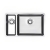 The 1810 Company Luxsoplusduo25 180/500U 1.5 Bowl Undermount Kitchen Sink - Right Handed | Thumbnail Image