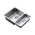 The 1810 Company Luxsoplusduo25 340/180U 1.5 Bowl Undermount Kitchen Sink - Left Handed