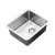The 1810 Company Luxsoplusuno25 340U 1.0 Bowl Undermount Kitchen Sink - Stainless Steel