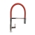 The 1810 Company Spirale Knurled Chrome Spout Sink Mixer Tap with Flexible Hose - Red | Thumbnail Image