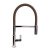 The 1810 Company Spirale Chrome Spout Sink Mixer Tap with Flexible Hose - Chocolate