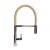 The 1810 Company Spirale Chrome Spout Sink Mixer Tap with Flexible Hose - Concrete